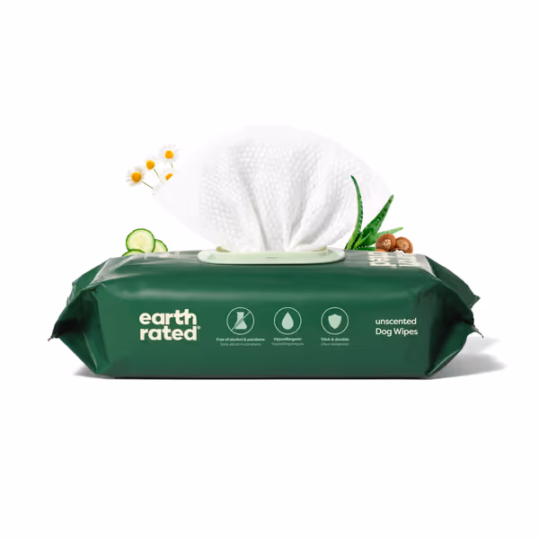Earth Rated Pet Wipes 100 Count