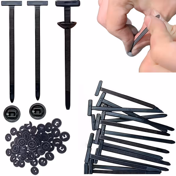 Nylon Universal Cable Tie Buckle Zipper Clips